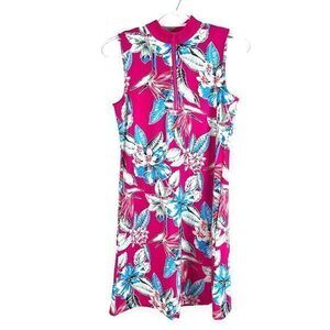 NEW Tommy Bahama Golf Dress Short Set Womens XS Pink Floral Tennis Pickleball‎